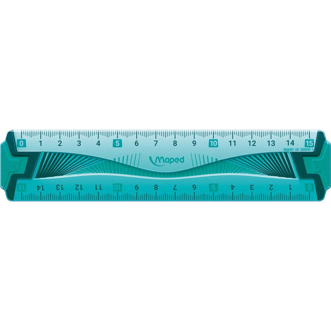 Maped - Lamelle Flex unzerbrechlich 15 cm, mit doppelter Teilung