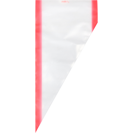 Klika -  Spuitzak | 59x28cm | LDPE | transparant/rood | 296 stuks