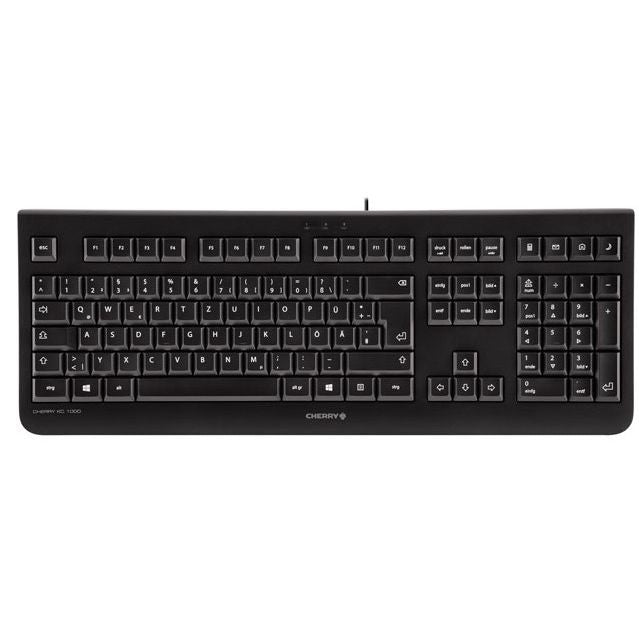CHERRY -   KC 1000 toetsenbord Thuis USB Zwitsers Zwart