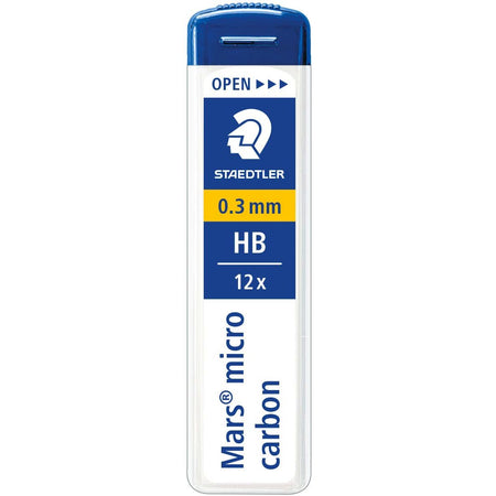 Staedtler - Mikro-Bleistiftminen, 0,3 mm, HB, Karton mit 12 Stück