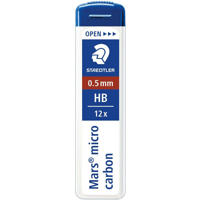 Staedtler - Bleistiftmine Carbon Micro 0,5mm HB 12 Stück