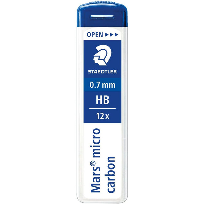 Staedtler - Mikro-Bleistiftminen, 0,7 mm, HB, Karton mit 12 Stück