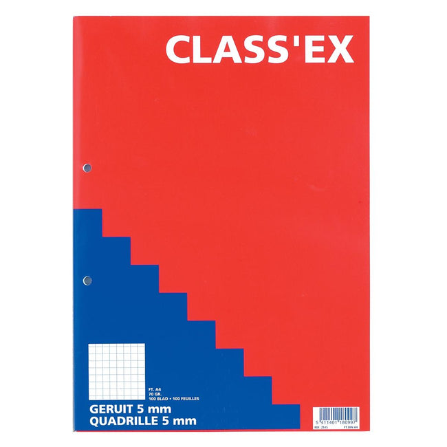 Classex - Class'ex-Kursblock, kariert 5 mm, Block mit 100 Blatt