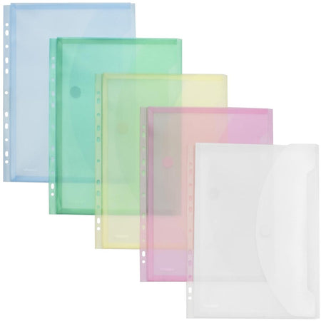 Foldersys - perforierte Präsentationstasche A4, farblich sortiert, 10er Pack