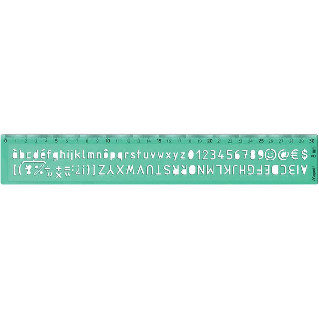 Maped - Buchstabenvorlage, 8 mm