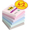 Post-it - Notizblock 654 Super Sticky 76x76mm 4+2 gratis Soulful