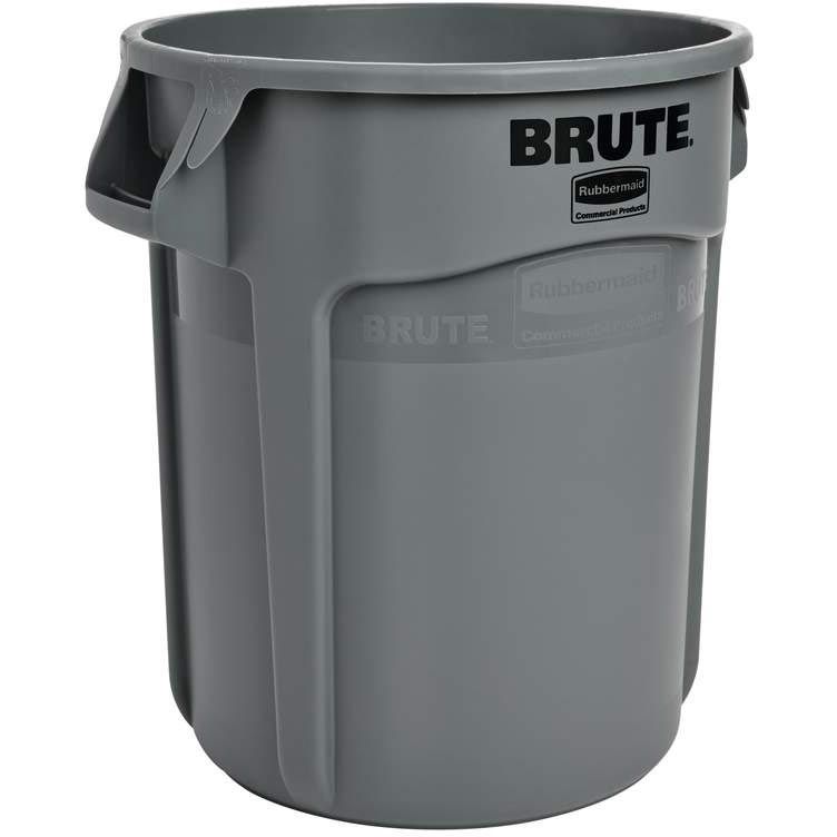 Rubbermaid Handelsprodukte - Abfallbehälter Brute, ohne Deckel, 76 Liter, grau