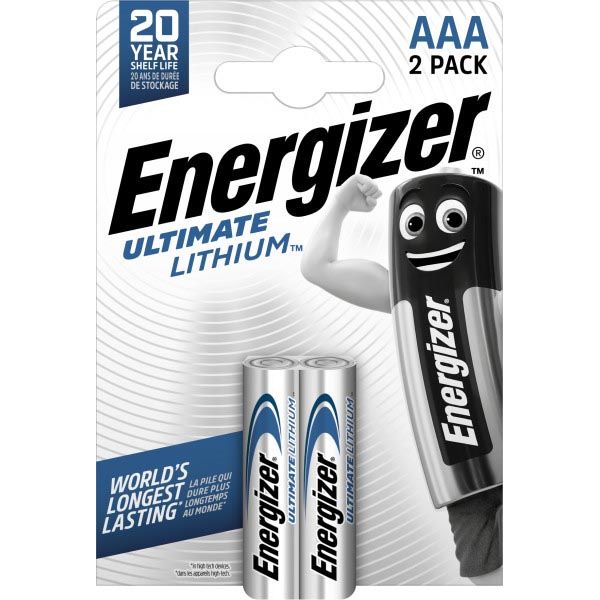 Energizer - Batterien Lithium AAA, Blister mit 2 Stück
