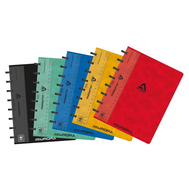 Quantore - Schulheft Classic A5 Raute 5x5mm 144 Seiten 90gr sortiert | 10 Stück
