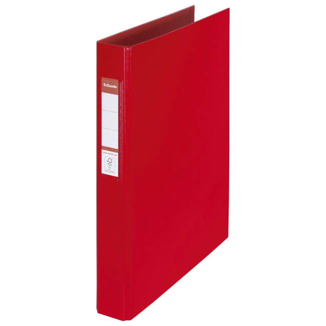 Esselte - Ringordner VIVIDA A4 4-Ring O-Mechanik 25mm PP rot