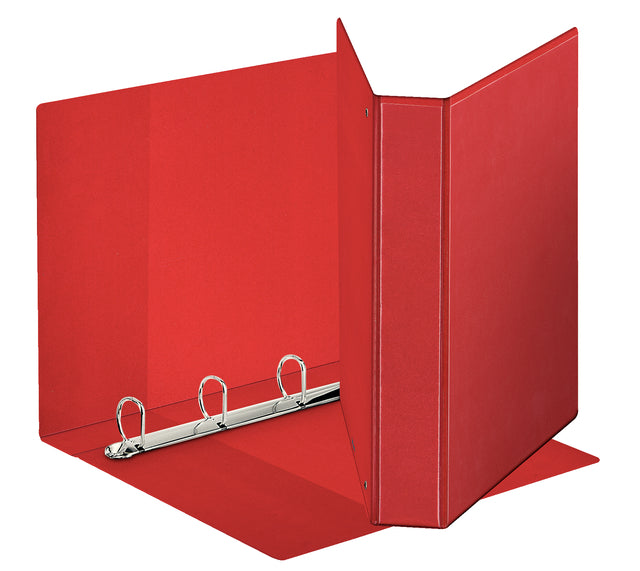 Präsentationsband Esselte Deluxe A4 4-Ringe D-Mech 30mm Red | 10 Stück