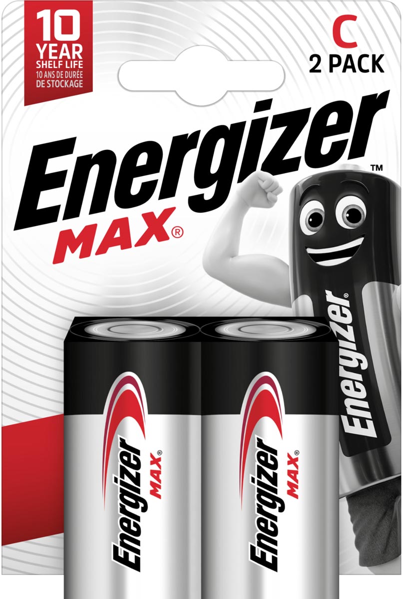 Energizer - Batterien Max C, Blister mit 2 Stück