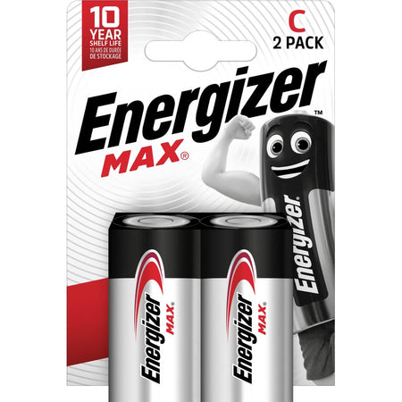 Energizer - Batterien Max C, Blister mit 2 Stück
