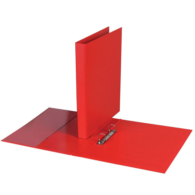 Quantore - Ringordner A4 2-Ring D-Mech 20mm PP rot | 20 Stück