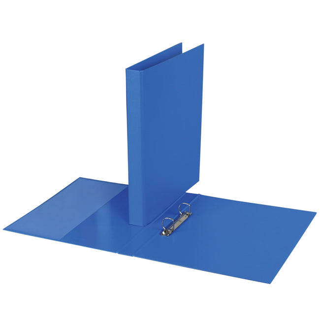Quantore - Ringordner A4 2-Ring D-Mech 20mm PP blau