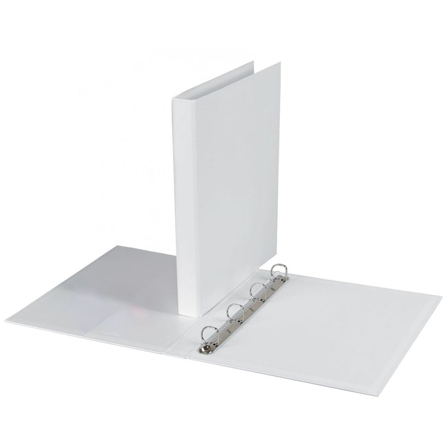 Quantore - Ringordner A4 4-Ring D-Mech 20mm PP weiß