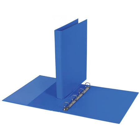 Quantore - Ringordner A4 4-Ring D-Mech 20mm PP blau