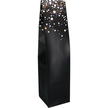 Klika -  Fleszak | 9.5x41x9.5cm | Party Spot-On | papier | zilver/goud/zwart | 200 stuks