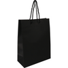 Klika - Tasche | Papier | mit Kordel | 22x 10x29cm | Einkaufstasche | schwarz | 100 Stück