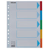 Esselte - Tabs Standard A4 5-teiliger Karton 11-Ring mit sortiertem Deckblatt | 20 Stück