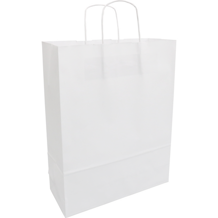 Klika - Papierbeutel mit Kordelzug 32x12x41cm 50 Stück weiß | 2 Stk