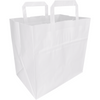 Klika - Tasche | Papier | flacher Griff | 26x 17x25cm | Einkaufstasche | weiß | 400 Stück