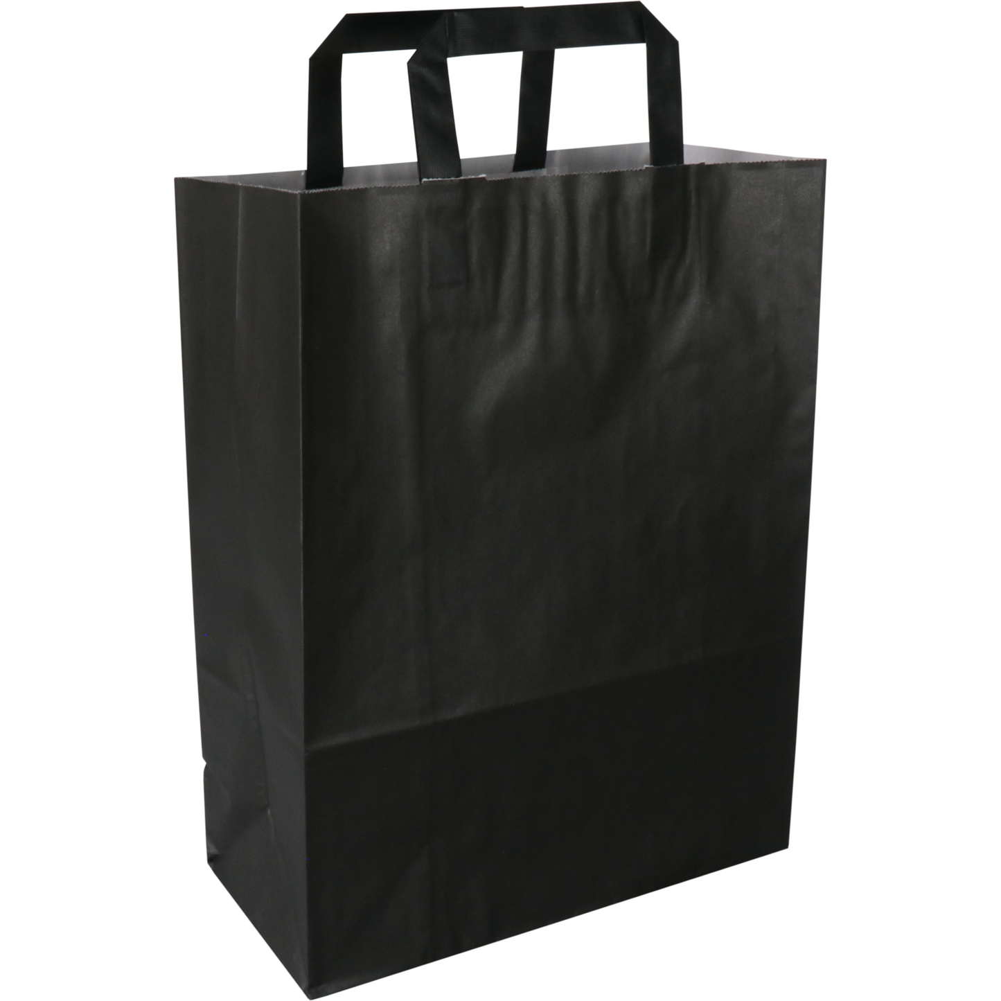 Klika - Tasche | Papier | flacher Griff | 26x 12x35cm | Einkaufstasche | schwarz | 250 Stück