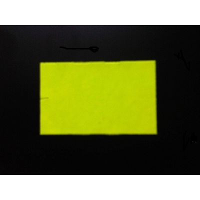 Klika - Label 2616 gerade fluorgelb permanent 2 Stück