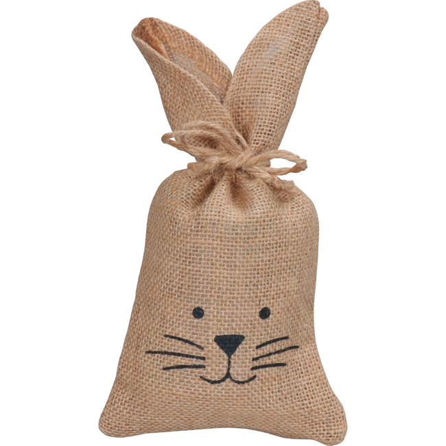 Klika - Bag | Geschenktasche Jute | 14x28cm | Osterhase | Braun | 5 Stücke