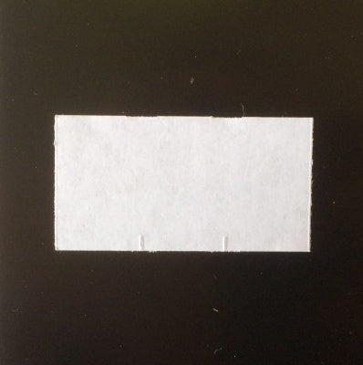 Klika -  Etiket 3719 wit perm 2slit recht 25.000