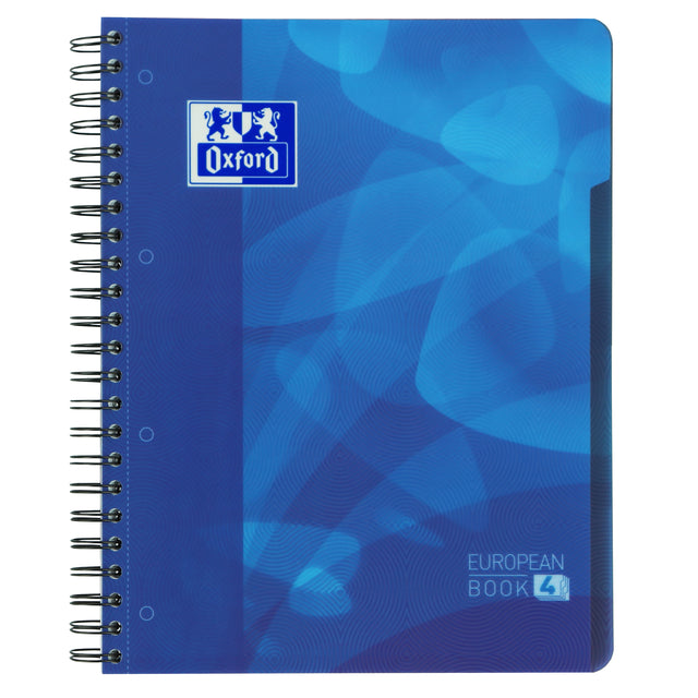 Oxford - Projektbuch Schule A4+ Linie 4-Loch 240 Seiten 80gr blau | 5 Stück
