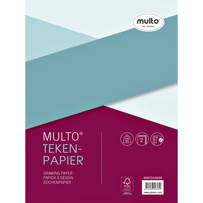 Multo - Innenzeichenpapier A4 23-Ring 50 Blatt | 5 Stück