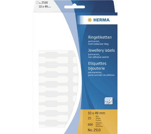Klika - Juwelieretikett 49x10 mm Ordner 600 Stück 15 Stück