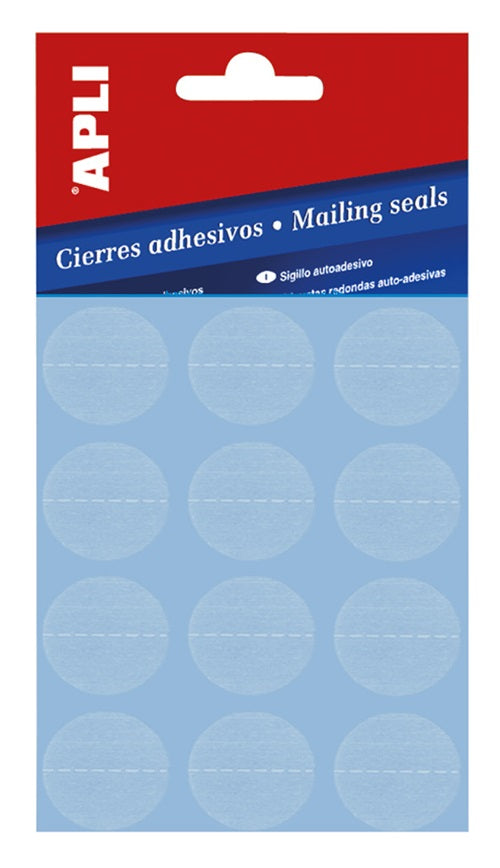 Klika -  Etiket 25 mm rond transp perfo 120 stuks