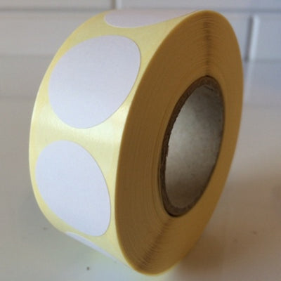 Klika - Etikett 25 mm rund weiß 1000 Rolle 40 Stück