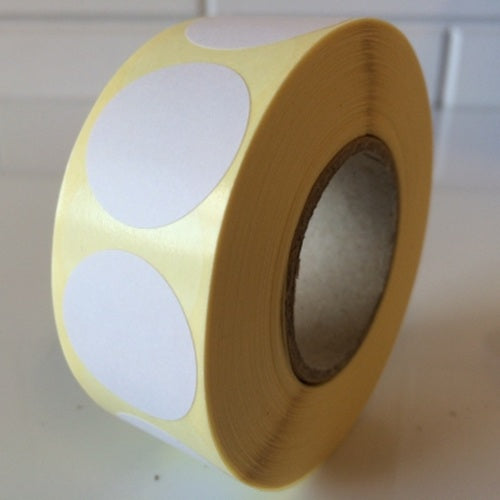 Klika - Etikett 25 mm rund weiß 1000 Rolle 40 Stück