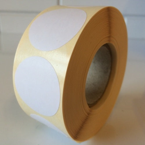 Klika - Etikett 35 mm rund weiß 1000 Rolle 30 Stück