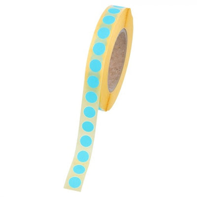Klika -  Etiket 12 mm rond blauw 1000 rol