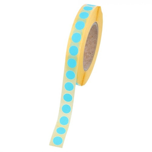 Klika -  Etiket 12 mm rond blauw 1000 rol