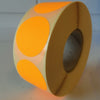 Klika - Etikett 35 mm rund Fluororange 1000 Rolle 30 Stück