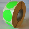 Klika - Etikett 35 mm rund fluorgrün 1000 Rolle 30 Stück