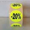 Klika - Etikett fluoreszierend gelb 27mm -20% 500/Rolle 30 Stück