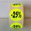 Klika - Etikett fluoreszierend gelb 27mm -25% 500/Rolle 30 Stück