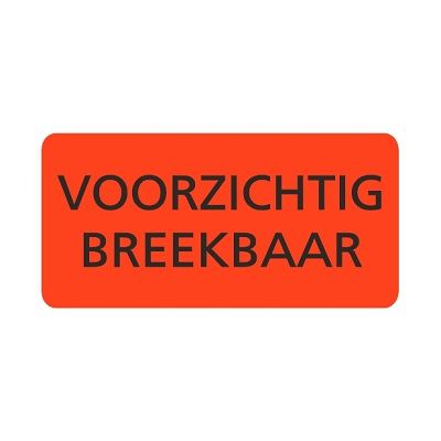 Klika - Etikett fl.rot 95x48mm VORSICHT PAUSE 8 Stück