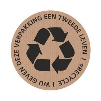 Klika - Etikett braun 60mm #RECYCLE 250 Stück 7 Stück