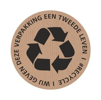 Klika - Etikett braun 60mm #RECYCLE 250 Stück 7 Stück