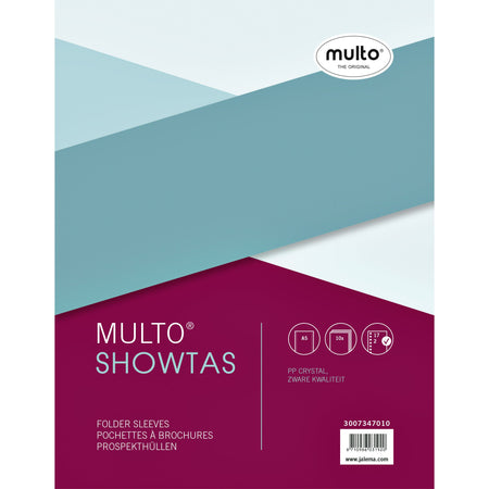 Multo - Showtasche A5 17-Loch PP 0,14mm glatt 10 Stück