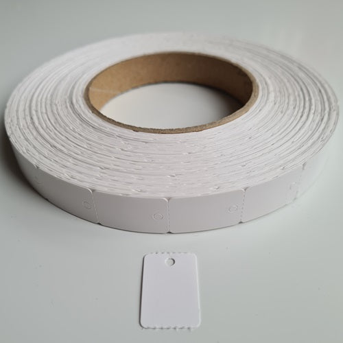 Klika - Hängeetikett auf Rolle 17x25mm blanko 2000 Stück 13 Stück