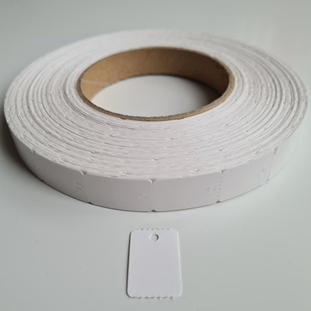Klika - Hängeetikett auf Rolle 17x25mm blanko 2000 Stück 13 Stück