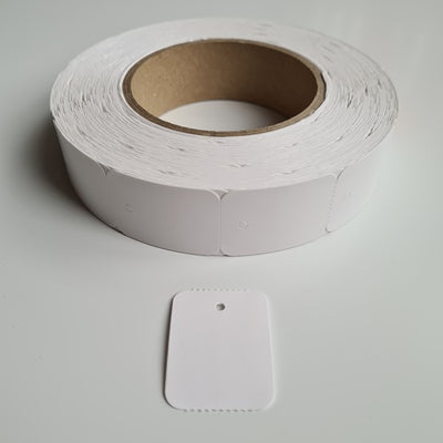 Klika - Hängeetikett auf Rolle 30x40 mm blanko 1000 Stk. 14 Stück